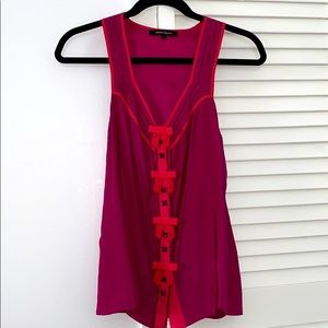 nanette lepore bow front top